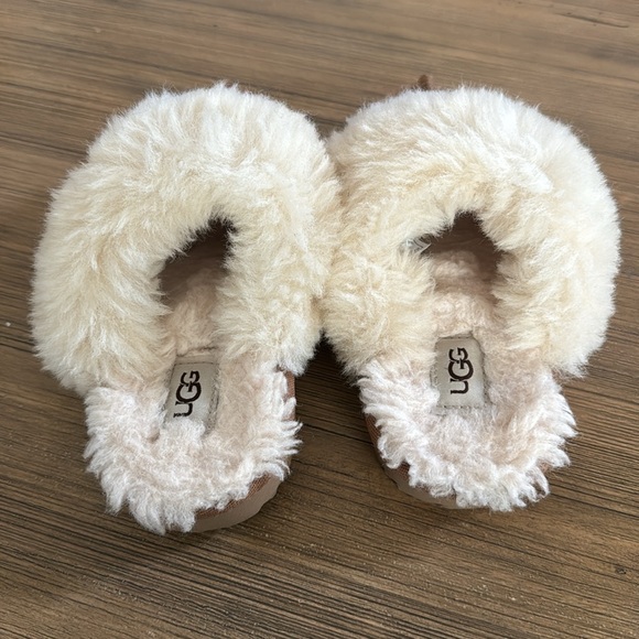 UGG Kids' Cozy II Suede Slip-On Slippers Toddler Size 10 Chestnut - Picture 5 of 11